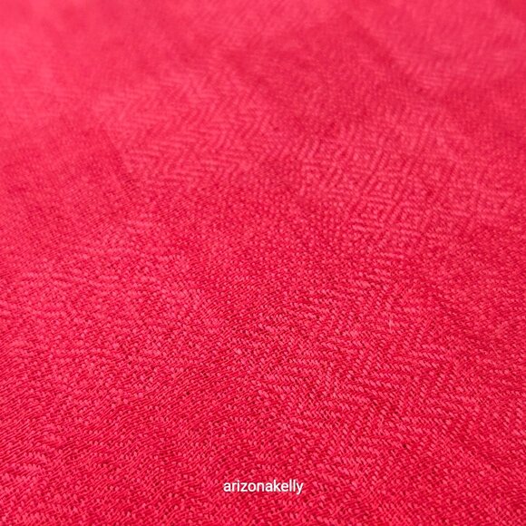 NWOT Coral Red Cashmere & Silk Scarf - Picture 10 of 13